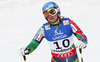 Tanja Poutiainen of Finland reacts in the finish of the first run of the Ladies Giant Slalom race of FIS Alpine World Ski Championships 2013 Schladming, Austria. The Ladies Giant Slalom race of Fis Alpine World Ski Championships 2013 Schladming, was held on Thursday, 14th of February, 2013, on  course Planai in Schladming, Austria.
