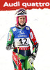Nina Halme of Finland reacts in the finish of the first run of the Ladies Giant Slalom race of FIS Alpine World Ski Championships 2013 Schladming, Austria. The Ladies Giant Slalom race of Fis Alpine World Ski Championships 2013 Schladming, was held on Thursday, 14th of February, 2013, on  course Planai in Schladming, Austria.

