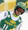 Philipp Schoerghofer of Austria reacts in the finish of the second run of the Mens Giant slalom race of Audi FIS Ski World cup Kranjska gora, Slovenija. The Mens Giant Slalom race of Audi FIS Ski World cup 2013 was held on Saturday, 9th of March, 2013, on  course Podkoren in Kranjska gora, Slovenija.
