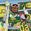 Marcus Sandell of Finland reacts in the finish of the second run of the Mens Giant slalom race of Audi FIS Ski World cup Kranjska gora, Slovenija. The Mens Giant Slalom race of Audi FIS Ski World cup 2013 was held on Saturday, 9th of March, 2013, on  course Podkoren in Kranjska gora, Slovenija.
