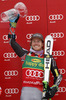 Winner Ted Ligety of USA celebrates his medal won in Mens Giant slalom race of Audi FIS Ski World cup Kranjska gora, Slovenija. The Mens Giant Slalom race of Audi FIS Ski World cup 2013 was held on Saturday, 9th of March, 2013, on  course Podkoren in Kranjska gora, Slovenija.
