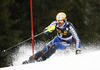 Andre Myhrer of Sweden skiing in the first run of the Mens Slalom race of Audi FIS Ski World cup Kranjska gora, Slovenija. The Mens Slalom race of Audi FIS Ski World cup 2013 was held on Sunday, 10th of March, 2013, on  course Podkoren in Kranjska gora, Slovenija.
