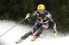 Ivica Kostelic of Croatia skiing in the first run of the Mens Slalom race of Audi FIS Ski World cup Kranjska gora, Slovenija. The Mens Slalom race of Audi FIS Ski World cup 2013 was held on Sunday, 10th of March, 2013, on  course Podkoren in Kranjska gora, Slovenija.
