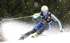 Jens Byggmark of Sweden skiing in the first run of the Mens Slalom race of Audi FIS Ski World cup Kranjska gora, Slovenija. The Mens Slalom race of Audi FIS Ski World cup 2013 was held on Sunday, 10th of March, 2013, on  course Podkoren in Kranjska gora, Slovenija.
