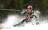 Naoki Yuasa of Japan skiing in the first run of the Mens Slalom race of Audi FIS Ski World cup Kranjska gora, Slovenija. The Mens Slalom race of Audi FIS Ski World cup 2013 was held on Sunday, 10th of March, 2013, on  course Podkoren in Kranjska gora, Slovenija.
