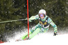 Henrik Kristoffersen of Norway skiing in the first run of the Mens Slalom race of Audi FIS Ski World cup Kranjska gora, Slovenija. The Mens Slalom race of Audi FIS Ski World cup 2013 was held on Sunday, 10th of March, 2013, on  course Podkoren in Kranjska gora, Slovenija.
