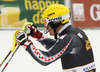Ivica Kostelic of Croatia reacts in the finish of the second run of the Mens Slalom race of Audi FIS Ski World cup Kranjska gora, Slovenija. The Mens Slalom race of Audi FIS Ski World cup 2013 was held on Sunday, 10th of March, 2013, on  course Podkoren in Kranjska gora, Slovenija.
