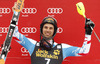 Third placed Mario Matt of Austria celebrates his medal won in the Mens Slalom race of Audi FIS Ski World cup Kranjska gora, Slovenija. The Mens Slalom race of Audi FIS Ski World cup 2013 was held on Sunday, 10th of March, 2013, on  course Podkoren in Kranjska gora, Slovenija.
