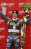 Winner Ivica Kostelic of Croatia celebrates his medal won in the Mens Slalom race of Audi FIS Ski World cup Kranjska gora, Slovenija. The Mens Slalom race of Audi FIS Ski World cup 2013 was held on Sunday, 10th of March, 2013, on  course Podkoren in Kranjska gora, Slovenija.
