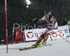 Kalle Palander of Finland skiing in first run of men slalom World Cup race in Schladming, Austria. Slalom race of traditional Schladming Night race and Men FIS Alpine skiing World Cup was held in Schladming, Austria, on 22nd of January 2008.
