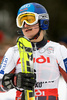 Tanja Poutiainen of Finland reacts in finish of second run of FIS women alpine skiing World Cup slalom race in Ofterschwang, Germany. Slalom World cup race in Ofterschwang, Germany, was held on 27th of January 2008.
