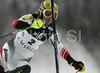 Leader after first run Marlies Schild of Austria skiing in first run of women slalom World Cup race in Zagreb, Croatia. Slalom race of Snow Queen Trophy 2008 and Women FIS Alpine skiing World Cup was held in Zagreb, Croatia, on 15th of February 2008.
