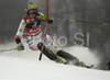 Second placed after first run Nicole Hosp of Austria skiing in first run of women slalom World Cup race in Zagreb, Croatia. Slalom race of Snow Queen Trophy 2008 and Women FIS Alpine skiing World Cup was held in Zagreb, Croatia, on 15th of February 2008.
