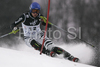 Monika Bergmann of Germany skiing in first run of women slalom World Cup race in Zagreb, Croatia. Slalom race of Snow Queen Trophy 2008 and Women FIS Alpine skiing World Cup was held in Zagreb, Croatia, on 15th of February 2008.
