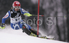Nicole Gius of Italy skiing in first run of women slalom World Cup race in Zagreb, Croatia. Slalom race of Snow Queen Trophy 2008 and Women FIS Alpine skiing World Cup was held in Zagreb, Croatia, on 15th of February 2008.
