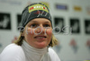 Second placed Marlies Schild of Austria  in press conference after women slalom World Cup race in Zagreb, Croatia. Slalom race of Snow Queen Trophy 2008 and Women FIS Alpine skiing World Cup was held in Zagreb, Croatia, on 15th of February 2008.
