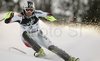 Leader after first run, Mario Matt of Austria skiing in first run of men slalom World Cup race in Zagreb, Croatia. Slalom race of Men FIS Alpine skiing World Cup was held in Zagreb, Croatia, on 17th of February 2008.
