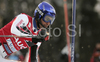 Jean-Baptiste Grange of France skiing in first run of men slalom World Cup race in Zagreb, Croatia. Slalom race of Men FIS Alpine skiing World Cup was held in Zagreb, Croatia, on 17th of February 2008.
