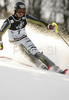 Felix Neureuther of Germany skiing in first run of men slalom World Cup race in Zagreb, Croatia. Slalom race of Men FIS Alpine skiing World Cup was held in Zagreb, Croatia, on 17th of February 2008.
