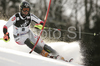 Reinfried Herbst of Austria skiing in first run of men slalom World Cup race in Zagreb, Croatia. Slalom race of Men FIS Alpine skiing World Cup was held in Zagreb, Croatia, on 17th of February 2008.
