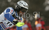 Fourth placed after first run, Giorgio Rocca of Italy skiing in first run of men slalom World Cup race in Zagreb, Croatia. Slalom race of Men FIS Alpine skiing World Cup was held in Zagreb, Croatia, on 17th of February 2008.
