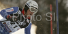 Third placed after first run, Marc Berthod of Switzerland skiing in first run of men slalom World Cup race in Zagreb, Croatia. Slalom race of Men FIS Alpine skiing World Cup was held in Zagreb, Croatia, on 17th of February 2008.
