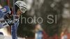 Third placed after first run, Marc Berthod of Switzerland skiing in first run of men slalom World Cup race in Zagreb, Croatia. Slalom race of Men FIS Alpine skiing World Cup was held in Zagreb, Croatia, on 17th of February 2008.

