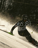 Cody Marshall of USA skiing in first run of men slalom World Cup race in Zagreb, Croatia. Slalom race of Men FIS Alpine skiing World Cup was held in Zagreb, Croatia, on 17th of February 2008.
