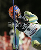 Bernard Vajdic of Slovenia skiing in second run of men slalom World Cup race in Zagreb, Croatia. Slalom race of Men FIS Alpine skiing World Cup was held in Zagreb, Croatia, on 17th of February 2008.
