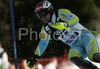 5th placed Mitja Dragsic of Slovenia skiing in second run of men slalom World Cup race in Zagreb, Croatia. Slalom race of Men FIS Alpine skiing World Cup was held in Zagreb, Croatia, on 17th of February 2008.
