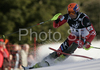 Second placed Ivica Kostelic of Croatia skiing in second run of men slalom World Cup race in Zagreb, Croatia. Slalom race of Men FIS Alpine skiing World Cup was held in Zagreb, Croatia, on 17th of February 2008.
