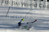 Benjamin Raich of Austria falling in second run of men slalom World Cup race in Zagreb, Croatia. Slalom race of Men FIS Alpine skiing World Cup was held in Zagreb, Croatia, on 17th of February 2008.
