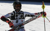 Third placed Reinfried Herbst of Austria celebrating in finish of second run of men slalom World Cup race in Zagreb, Croatia. Slalom race of Men FIS Alpine skiing World Cup was held in Zagreb, Croatia, on 17th of February 2008.
