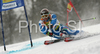 Leader after first run, Massimiliano Blardone of Italy skiing in first run of men giant slalom World Cup race in Kranjska Gora, Slovenia. Giant slalom race of Men FIS Alpine skiing World Cup was held in Kranjska Gora, Slovenia, on 8th of March 2008.
