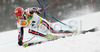 Cyprien Richard of France skiing in first run of men giant slalom World Cup race in Kranjska Gora, Slovenia. Giant slalom race of Men FIS Alpine skiing World Cup was held in Kranjska Gora, Slovenia, on 8th of March 2008.
