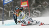 Felix Neureuther of Germany skiing in first run of men giant slalom World Cup race in Kranjska Gora, Slovenia. Giant slalom race of Men FIS Alpine skiing World Cup was held in Kranjska Gora, Slovenia, on 8th of March 2008.
