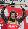 Winner Ted Ligety of USA celebrates his success in men giant slalom World Cup race in Kranjska Gora, Slovenia. Giant slalom race of Men FIS Alpine skiing World Cup was held in Kranjska Gora, Slovenia, on 8th of March 2008.
