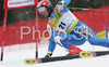 Alberto Schieppati of Italy skiing in second run of men giant slalom World Cup race in Kranjska Gora, Slovenia. Giant slalom race of Men FIS Alpine skiing World Cup was held in Kranjska Gora, Slovenia, on 8th of March 2008.
