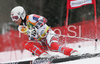 Marcus Sandell of Finland skiing in second run of men giant slalom World Cup race in Kranjska Gora, Slovenia. Giant slalom race of Men FIS Alpine skiing World Cup was held in Kranjska Gora, Slovenia, on 8th of March 2008.
