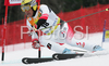 Hermann Maier of Austria skiing in second run of men giant slalom World Cup race in Kranjska Gora, Slovenia. Giant slalom race of Men FIS Alpine skiing World Cup was held in Kranjska Gora, Slovenia, on 8th of March 2008.
