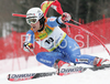 5th placed Marc Berthod of Switzerland skiing in second run of men giant slalom World Cup race in Kranjska Gora, Slovenia. Giant slalom race of Men FIS Alpine skiing World Cup was held in Kranjska Gora, Slovenia, on 8th of March 2008.
