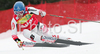 Fourth placed Benjamin Raich of Austria skiing in second run of men giant slalom World Cup race in Kranjska Gora, Slovenia. Giant slalom race of Men FIS Alpine skiing World Cup was held in Kranjska Gora, Slovenia, on 8th of March 2008.
