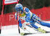 Second placed Manfred Moelgg of Italy skiing in second run of men giant slalom World Cup race in Kranjska Gora, Slovenia. Giant slalom race of Men FIS Alpine skiing World Cup was held in Kranjska Gora, Slovenia, on 8th of March 2008.
