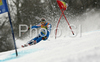 Leader after first run, Massimiliano Blardone of Italy skiing in first run of men giant slalom World Cup race in Kranjska Gora, Slovenia. Giant slalom race of Men FIS Alpine skiing World Cup was held in Kranjska Gora, Slovenia, on 8th of March 2008.
