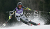 6th placed Felix Neureuther of Germany  skiing in second run of men slalom World Cup race in Kranjska Gora, Slovenia. Slalom race of Men FIS Alpine skiing World Cup was held in Kranjska Gora, Slovenia, on 9th of March 2008.
