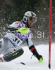 Third placed Marcel Hirscher of Austria  skiing in second run of men slalom World Cup race in Kranjska Gora, Slovenia. Slalom race of Men FIS Alpine skiing World Cup was held in Kranjska Gora, Slovenia, on 9th of March 2008.
