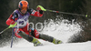 Second placed Ivica Kostelic of Croatia  skiing in second run of men slalom World Cup race in Kranjska Gora, Slovenia. Slalom race of Men FIS Alpine skiing World Cup was held in Kranjska Gora, Slovenia, on 9th of March 2008.
