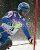 Winner Manfred Moelgg of Italy  skiing in second run of men slalom World Cup race in Kranjska Gora, Slovenia. Slalom race of Men FIS Alpine skiing World Cup was held in Kranjska Gora, Slovenia, on 9th of March 2008.
