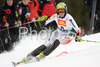 Nicole Hosp of Austria clears a gate during the womens alpine ski World Cup  finals slalom race in Bormio, Italy, Friday, March 14, 2008.
