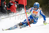 Manuela Moelgg of Italy clears a gate during the womens alpine ski World Cup  finals slalom race in Bormio, Italy, Friday, March 14, 2008.

